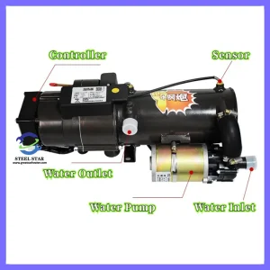 Esquema del calentador de estacionamiento para autobuses y camiones